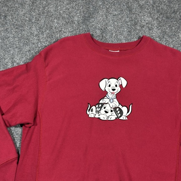 Vintage Y2K 102 Dalmatians Disney Pixar Movie Red Large‎ Sweatshirt - Picture 4 of 16